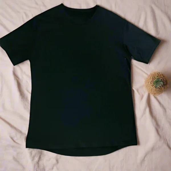 Men's Organic Cotton Droptail T-shirt - Image 2